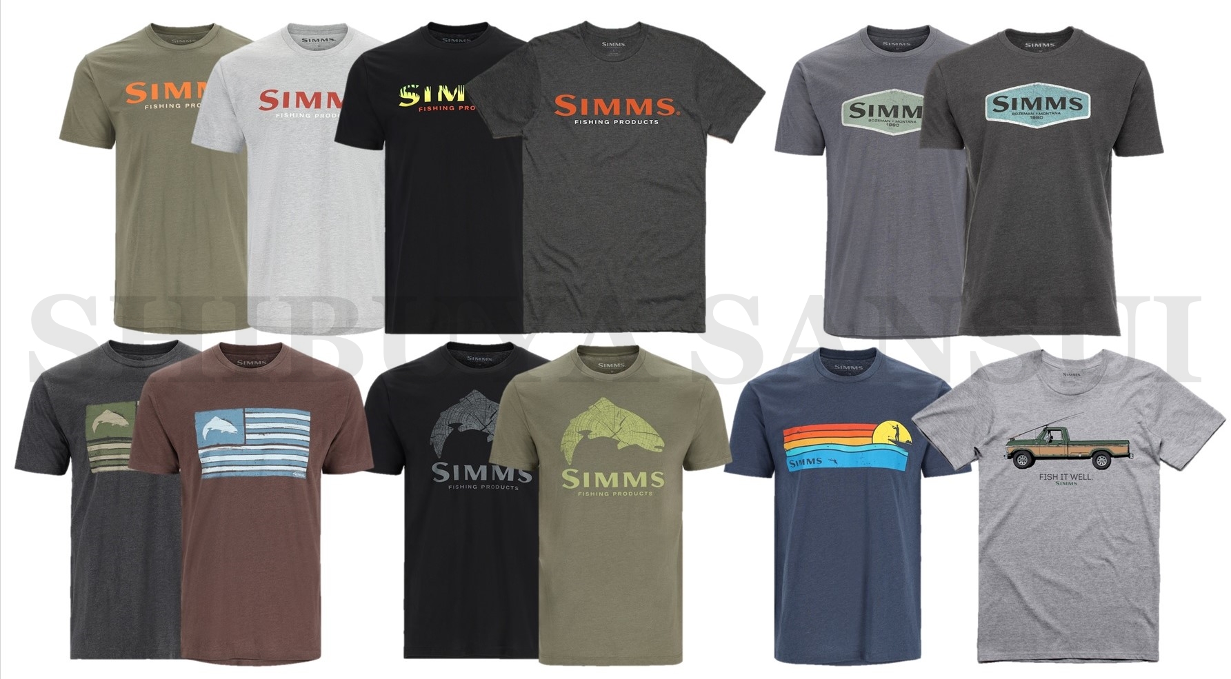 SIMMS 2023 T-SHIRT COLLECTION – サンスイ渋谷店 Part 1&Part 2 SHIBUYA SANSUI